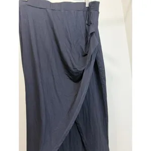 Halara Ruched Split Hem Midi Skirt Black NWT SzXL thumbnail 3