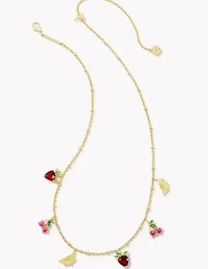 Kendra Scott Fruit Gold Strand Necklace in Multi Mix thumbnail 2
