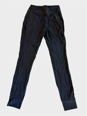 Size S (Reg) Halara High Waisted Drawstring Side Pocket Plain Jogger Pants Black thumbnail 3