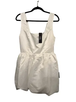 Lulus  White Square-Neck Bubble-Hem Mini Dress thumbnail 3