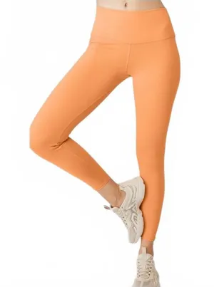 Alo Yoga Airbrush Leggings 7/8 Orange Women's Size Medium thumbnail 1