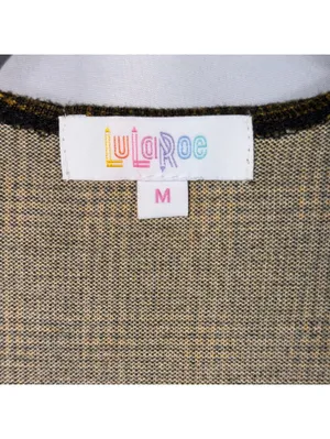LuLaRoe Sarah M Plaid Long Duster Cardigan NWT thumbnail 6
