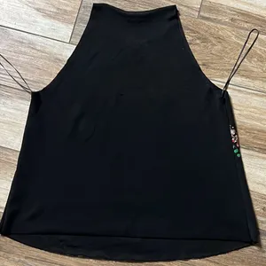 Zara black patterned tank thumbnail 4