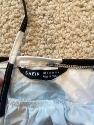 SheIn Cow Print Crop Top thumbnail 3