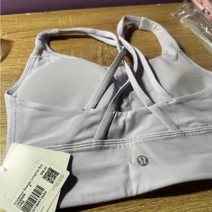 lululemon Light Purple Sports Bra Energy Longline Medium Support, B–D Cups thumbnail 7