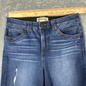 Democracy Ab Technology Raw Hem Bootcut Jeans Womens 10 Stretch Distressed Rips thumbnail 6