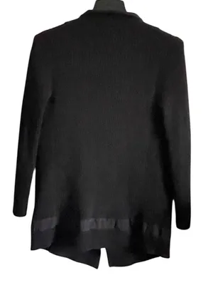 Athleta Sentinel Sweater Charcoal Asymmetrical Zip Knit Sweater Jacket thumbnail 3