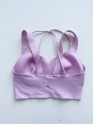 lululemon Like a Cloud Longline Ribbed Bra Size 6 thumbnail 2