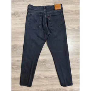 Levis Premium Wedgie Straight Jeans Womens 29 x 26‎ in Dark Wash Black High Rise thumbnail 2