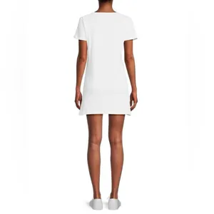 NWT Cavalli Class by Roberto Cavalli Logo T-Shirt Minidress White Size Medium thumbnail 2