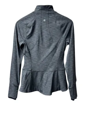 Lululemon Gait Keeper Jacket Full Zip Long Sleeves Heathered Black 6 W4AKFS thumbnail 5