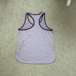 Adidas Climalite Heathered Light Purple Racerback Athletic Tank Top thumbnail 6