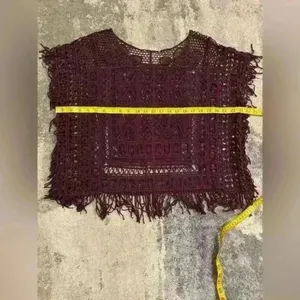 Source Unknown Women’s Purple See Throw Poncho thumbnail 3