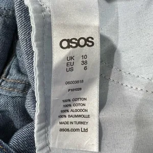 ASOS Women’s Dark Blue Denim Overalls thumbnail 6