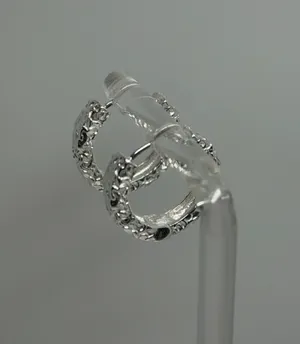 925 Sterling Silver Earrings Hoop thumbnail 4