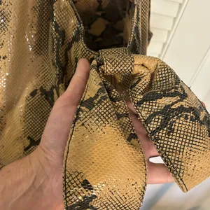 MELIE BIANCO CHIC Snakeskin Tote Bag-really cute-bow on front thumbnail 2
