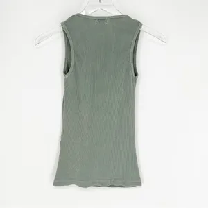 Basix Biketoberfest Ribbed Pullover Tank Top Women's‎ Size XS Green Bikercore thumbnail 3