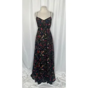 Anthropologie PAYAL JAIN Massima Pleated Floral‎ Maxi Dress Romantic Small thumbnail 2