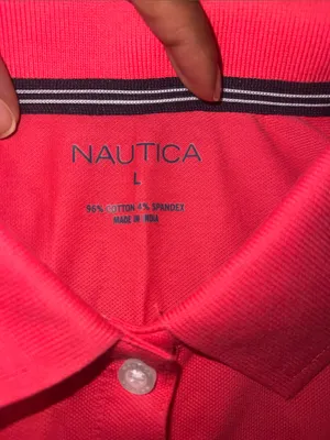 NWT Nautica Pink short-sleeve polo dress Size Large thumbnail 3