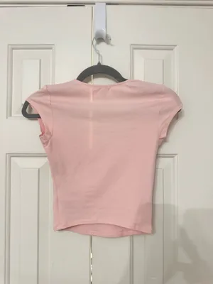 Garage Pink Square Neck Top thumbnail 2