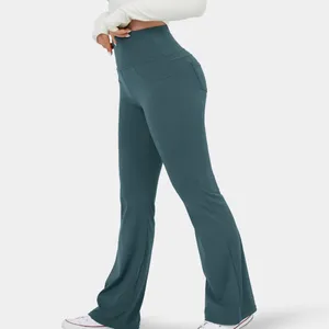Halara 05H3- High Waisted Back Pocket Flare Yoga Leggings. Size Small thumbnail 2