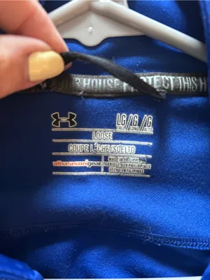 Under Armour Royal Blue Full-Zip Performance Jacket, Large thumbnail 3