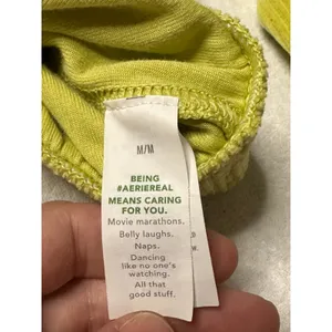 Aerie Cropped Corduroy Zip Jacket Green Utility Pockets Women’s Medium thumbnail 5