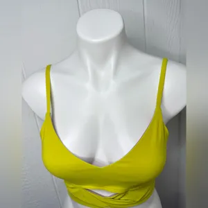 Lululemon Athletica Bright Yellow Strappy Top thumbnail 2
