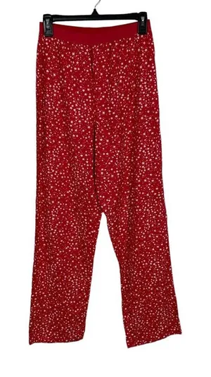 La Seuza Pajama Pants Small Red Lightweight Lounge‎ Sleepwear Cozy thumbnail 1