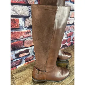 Cole Haan Air Trinity Riding Boots Leather Suede Back Knee High Sz 8B thumbnail 4