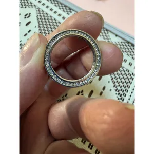 Silver Zircon Inlaid Ring – Vintage Style – NWT 9.5 thumbnail 3