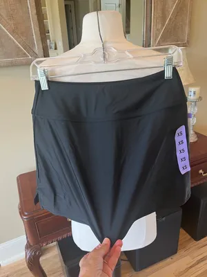 Hurley Skort Black Solid Swim Athletic Tennis Golf Activewear New Women’s XS thumbnail 3