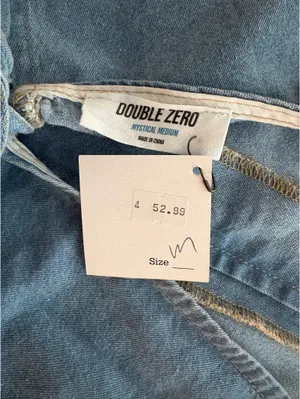 Double Zero Denim vest halter top thumbnail 3