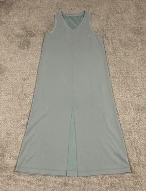 Lululemon Ease of it All V-Neck Midi Dress Womens 12 Softstreme Seafoam Green thumbnail 1