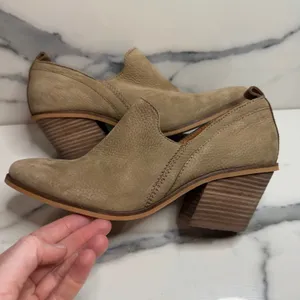 Lucky Brand Women's Tan Leather Vennia Boots Sz 8.5 Western Boho Festival thumbnail 6