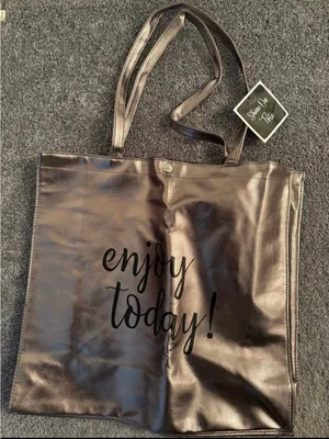 New Shine-On Women Metallic XL Tote Bag thumbnail 1