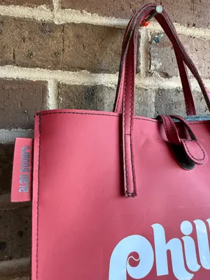 Custom made Philadelphia Phillies Mini Red Matte Hand Bag thumbnail 3