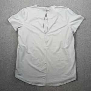 FILA Women's X-Large Activewear Top Gray Short Sleeve Keyhole Back Performance thumbnail 9