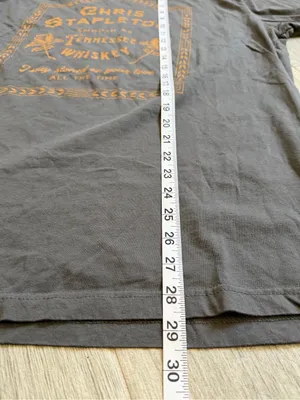 Next Level Apparel Chris Stapleton Smooth As Tennessee Whiskey Gray T-Shirt Graphic Concert Size XL thumbnail 6