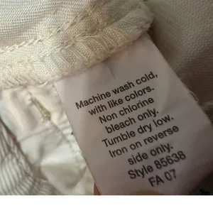 J.Crew Vintage Stretch Cords Favorite Fit Cream Corduroy‎ Straight Leg Pants 8R thumbnail 6