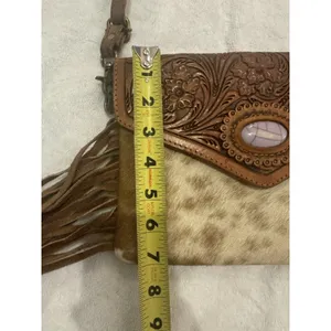 AD American Darling ADBGA341 Envelope Hand Tooled Genuine Leather Women Bag thumbnail 9