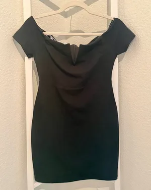 Lulus Bodycon Mini Dress Black thumbnail 1