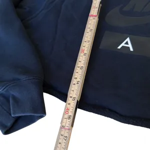 Nike Air Cropped Fleece Hoodie Black Women’s Medium Oversized Athleisure in EUC thumbnail 9