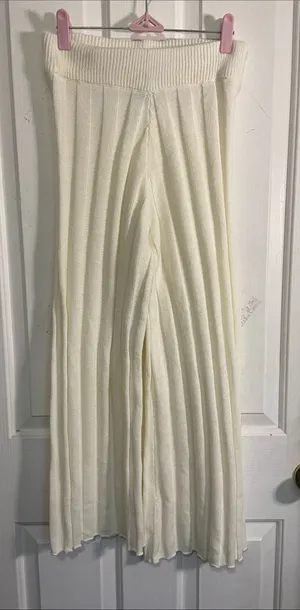Cream Ribbed Straight thumbnail 1