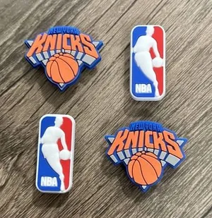 New York Knicks Basketball Team Sports Charm For Shoe Charms - 4 Pieces thumbnail 1