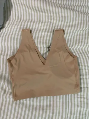 Calvin Klein Invisibles Lightly Lined V Neck Bralette Size XS Bare Nude Padded thumbnail 7