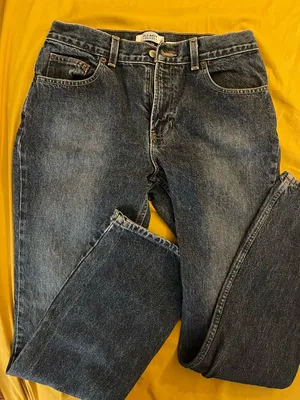 Old Navy Relaxed Fit Women's Dark Blue Jeans thumbnail 1