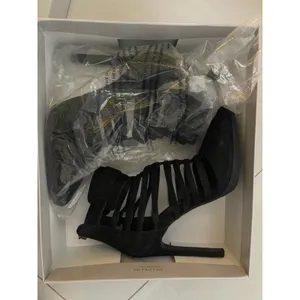 Jessica Simpson Berdet Black Pointed Toe Stiletto Heels Boots 9.5M 40 GUC thumbnail 7