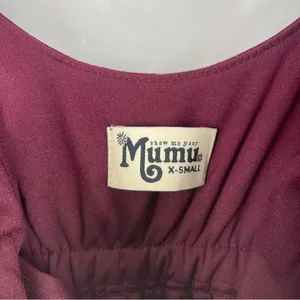 Show Me Your Mumu Flowy Ruffle Maxi Dress‎ in Merlot Chiffon NWT Size XS thumbnail 7