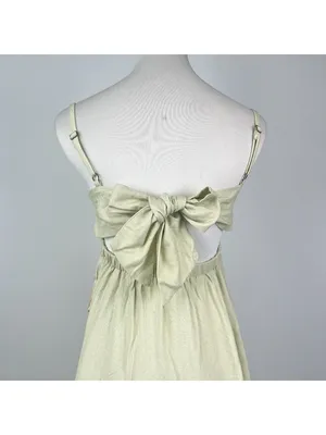 NWOT Farm Rio Linen Blend Floral Print Sleeveless Mini Dress Elastic Waist Sz XS thumbnail 8